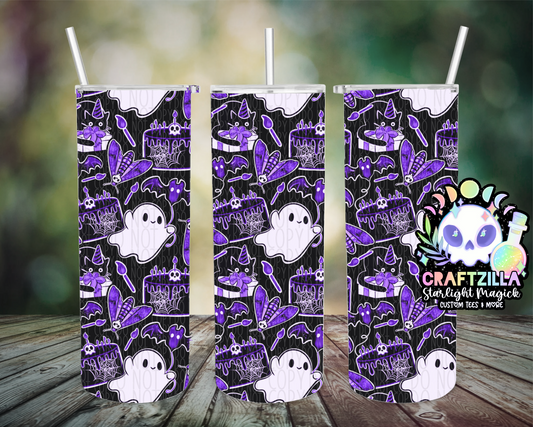 Haunted Birthday Bash (Purple) Drinkware