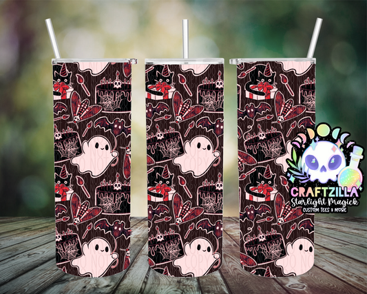 Haunted Birthday Bash (Red) Drinkware